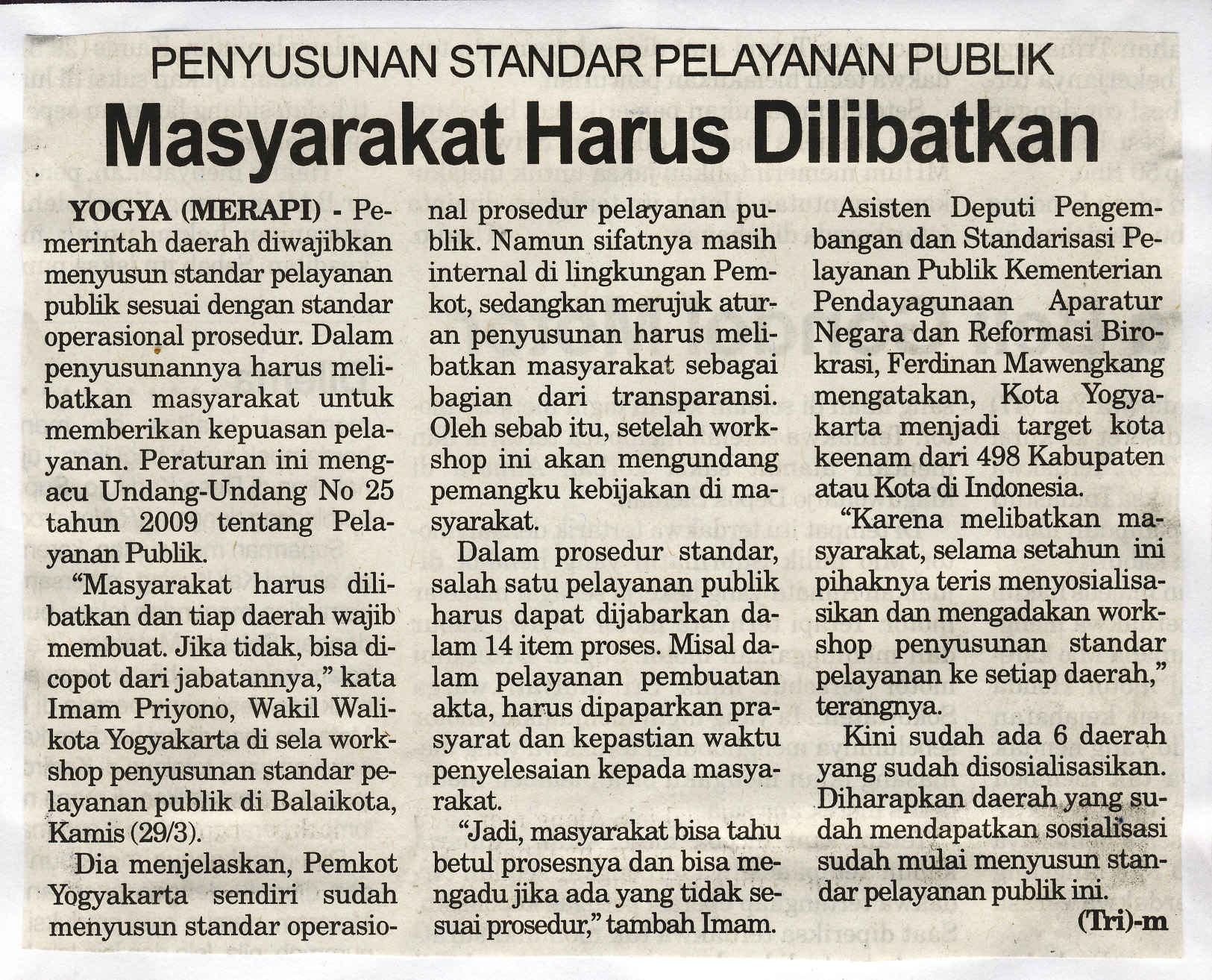 Kliping jogja terbaru